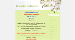 Desktop Screenshot of brooksidequiltworks.com